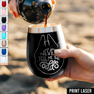 Star Wars Never Tell Me The Odds - Print Laser Egg Cup