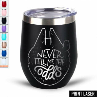 Star Wars Never Tell Me The Odds - Print Laser Egg Cup