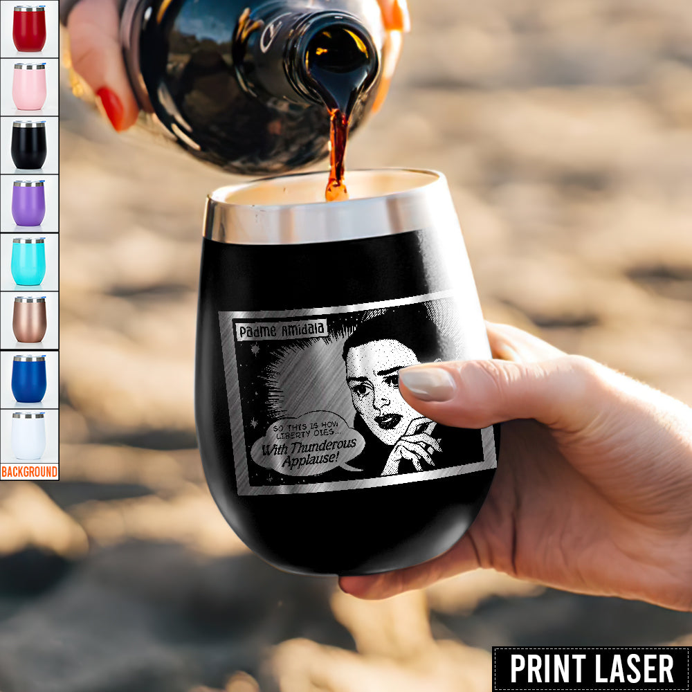 Star Wars This Is How Liberty Dies With Thunderous Applause - Print Laser Egg Cup