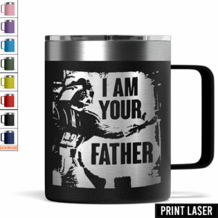 Star Wars Darth Vader 'No, I Am Your Father.' - Print Laser Handle Cup