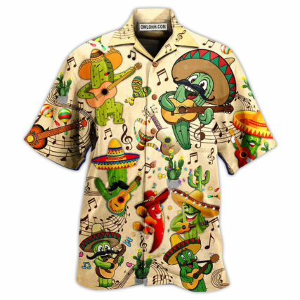 Cactus Love Music Very Much - Hawaiian Shirt - Owl Ohh - Owl Ohh