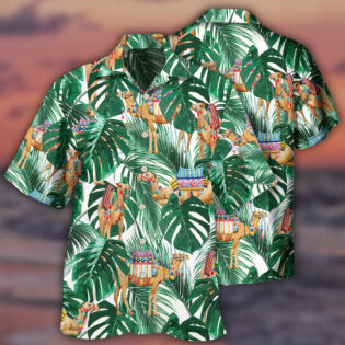 Camel In Tropical Forest - Hawaiian Shirt - Owl Ohh - Owl Ohh