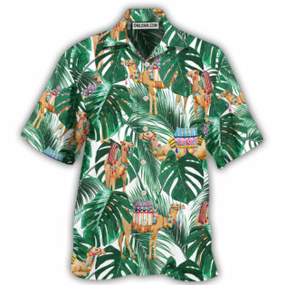 Camel In Tropical Forest - Hawaiian Shirt - Owl Ohh - Owl Ohh