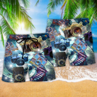Camera Good Keep Great Memmories Retro - Beach Short - Owl Ohh - Owl Ohh