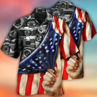 Camera Independence Day America - Hawaiian Shirt - Owl Ohh - Owl Ohh