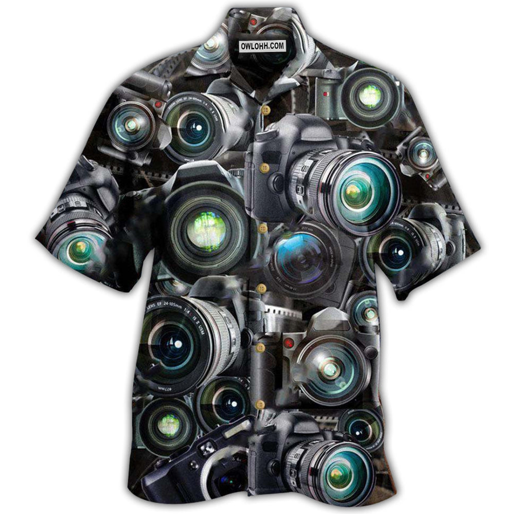 Camera Look Through Cameras - Hawaiian Shirt - Owl Ohh - Owl Ohh
