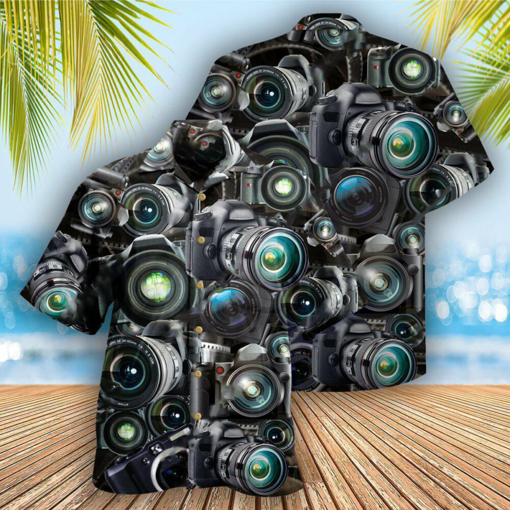 Camera Look Through Cameras - Hawaiian Shirt - Owl Ohh - Owl Ohh