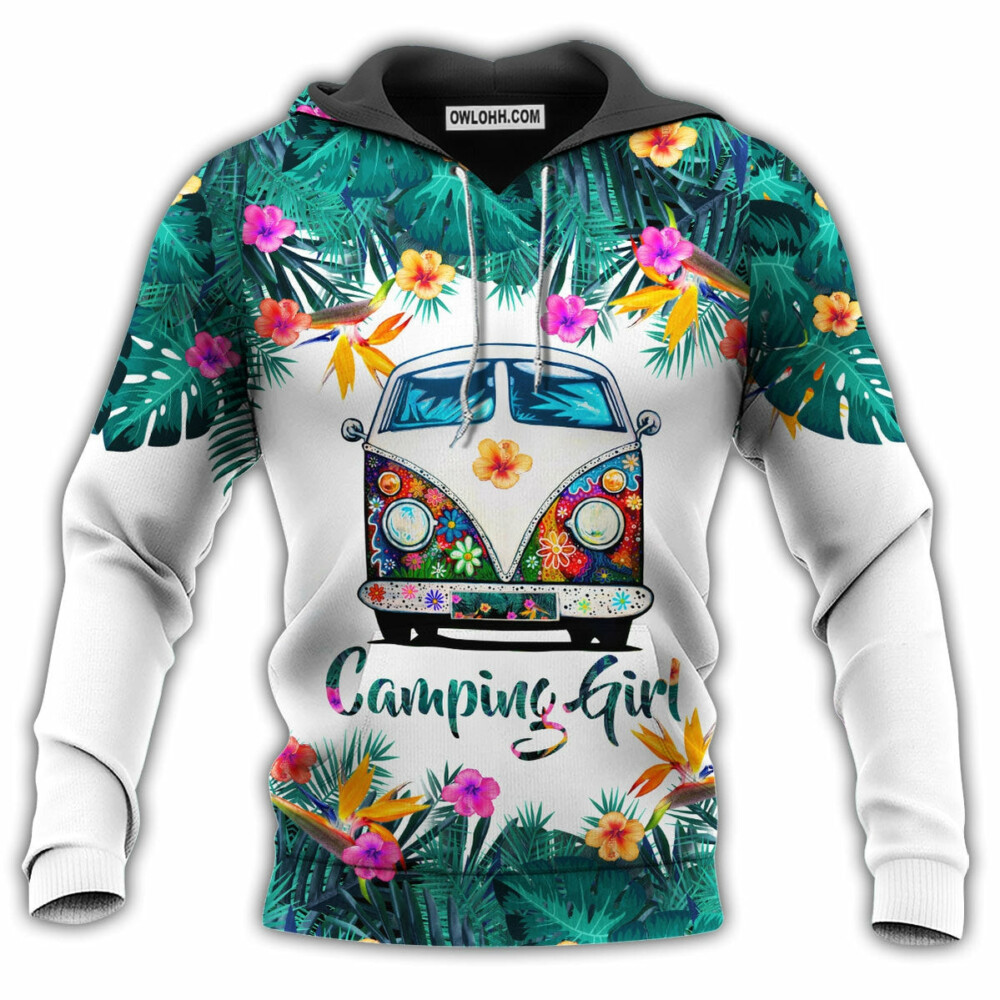 Camping Girl Just A Girl Who Loves Camping - Hoodie - Owl Ohh - Owl Ohh