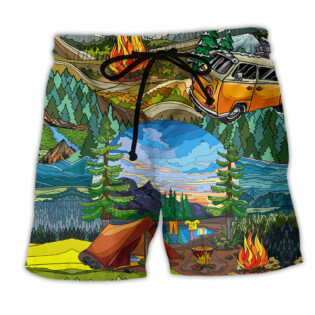 Camping Life Is Best - Beach Short - Owl Ohh - Owl Ohh