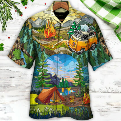 Camping Life Is Best Art - Hawaiian Shirt - Owl Ohh for men and women, kids - Owl Ohh