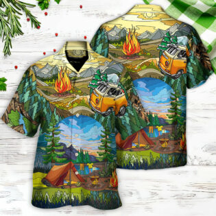 Camping Life Is Best Art - Hawaiian Shirt - Owl Ohh for men and women, kids - Owl Ohh