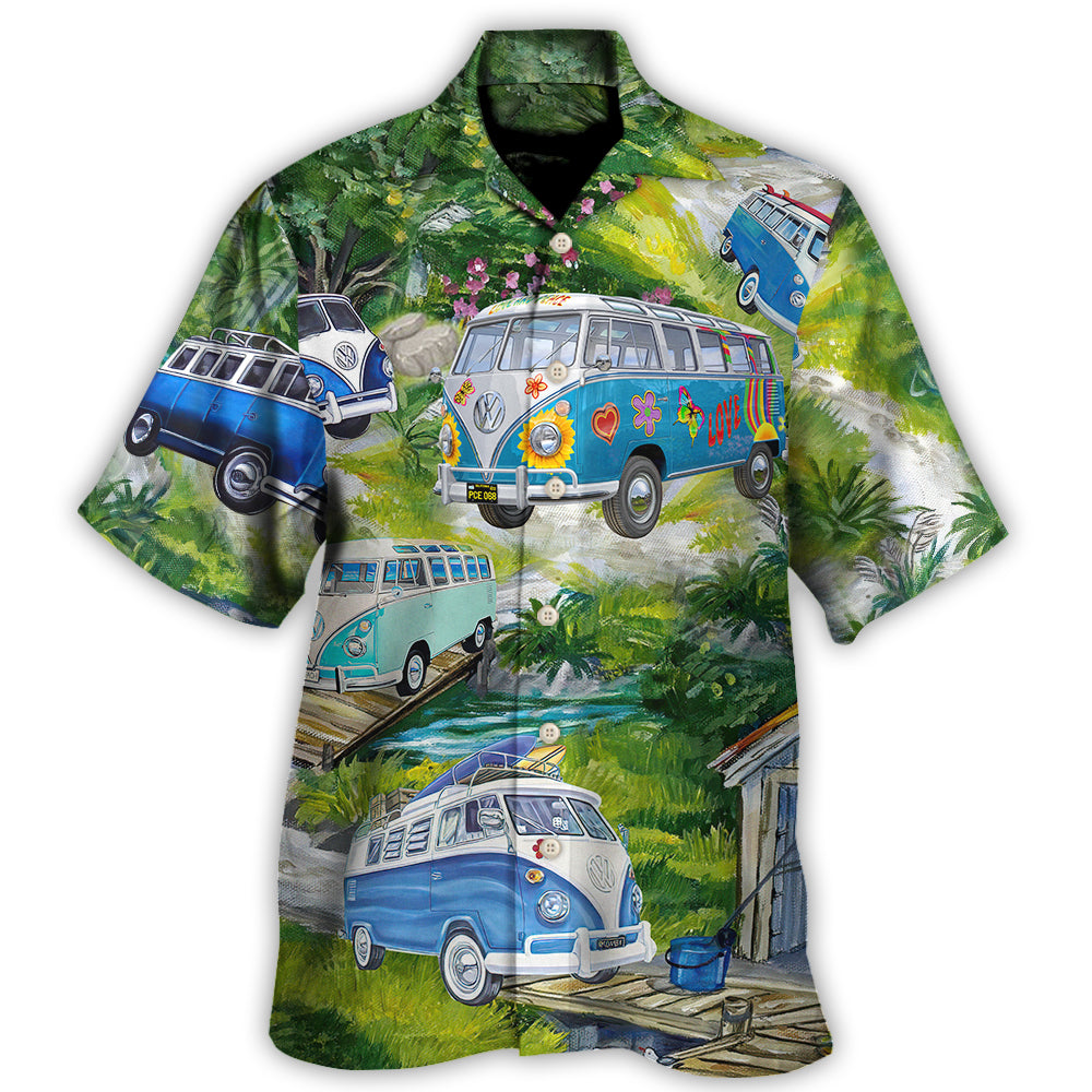 Camping Life Is Best When You Are Camping Van - Hawaiian Shirt - Owl Ohh for men and women, kids - Owl Ohh
