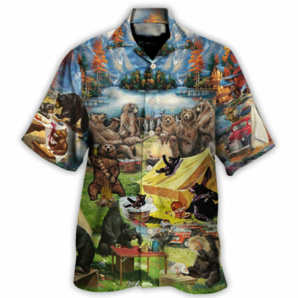 Camping Worst Case Scenario Bears Eat - Hawaiian Shirt - Owl Ohh for men and women, kids - Owl Ohh