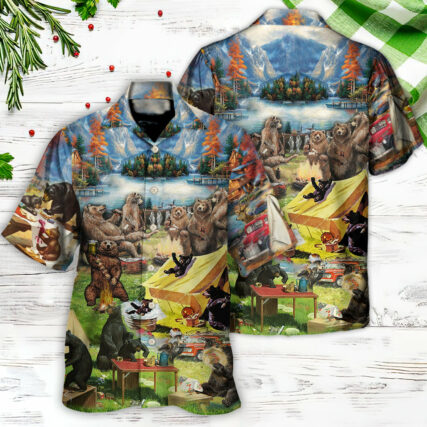 Camping Worst Case Scenario Bears Eat - Hawaiian Shirt - Owl Ohh for men and women, kids - Owl Ohh