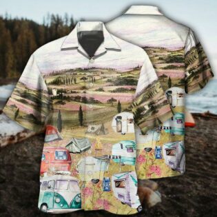 Camping Immense Meadow Art - Hawaiian Shirt - Owl Ohh - Owl Ohh