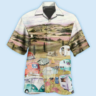 Camping Immense Meadow Art - Hawaiian Shirt - Owl Ohh - Owl Ohh