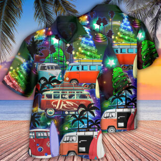 Camping Van Merry Christmas Happy Night - Hawaiian Shirt - Owl Ohh - Owl Ohh