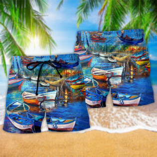 Canoe Life Is A Jouney Enjoy The Ride Art - Beach Short - Owl Ohh - Owl Ohh