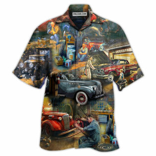 Car Fix Life Vintage - Hawaiian Shirt - Owl Ohh - Owl Ohh