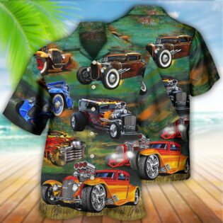 Car Luxury Retro Vintage Style - Hawaiian Shirt - Owl Ohh - Owl Ohh