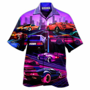Car Modern Purple - Hawaiian Shirt - Owl Ohh - Owl Ohh