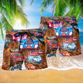 Car Racing Fast And Furious Amazing - Beach Short - Owl Ohh - Owl Ohh