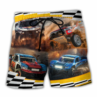Car Racing Off Road Racing Is Our Life - Beach Short - Owl Ohh - Owl Ohh