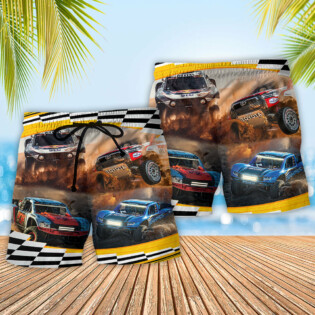 Car Racing Off Road Racing Is Our Life - Beach Short - Owl Ohh - Owl Ohh