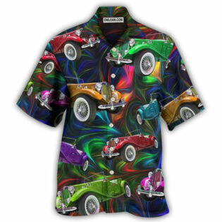 Car Retro Colorful Vibe - Hawaiian Shirt - Owl Ohh for men and women, kids - Owl Ohh