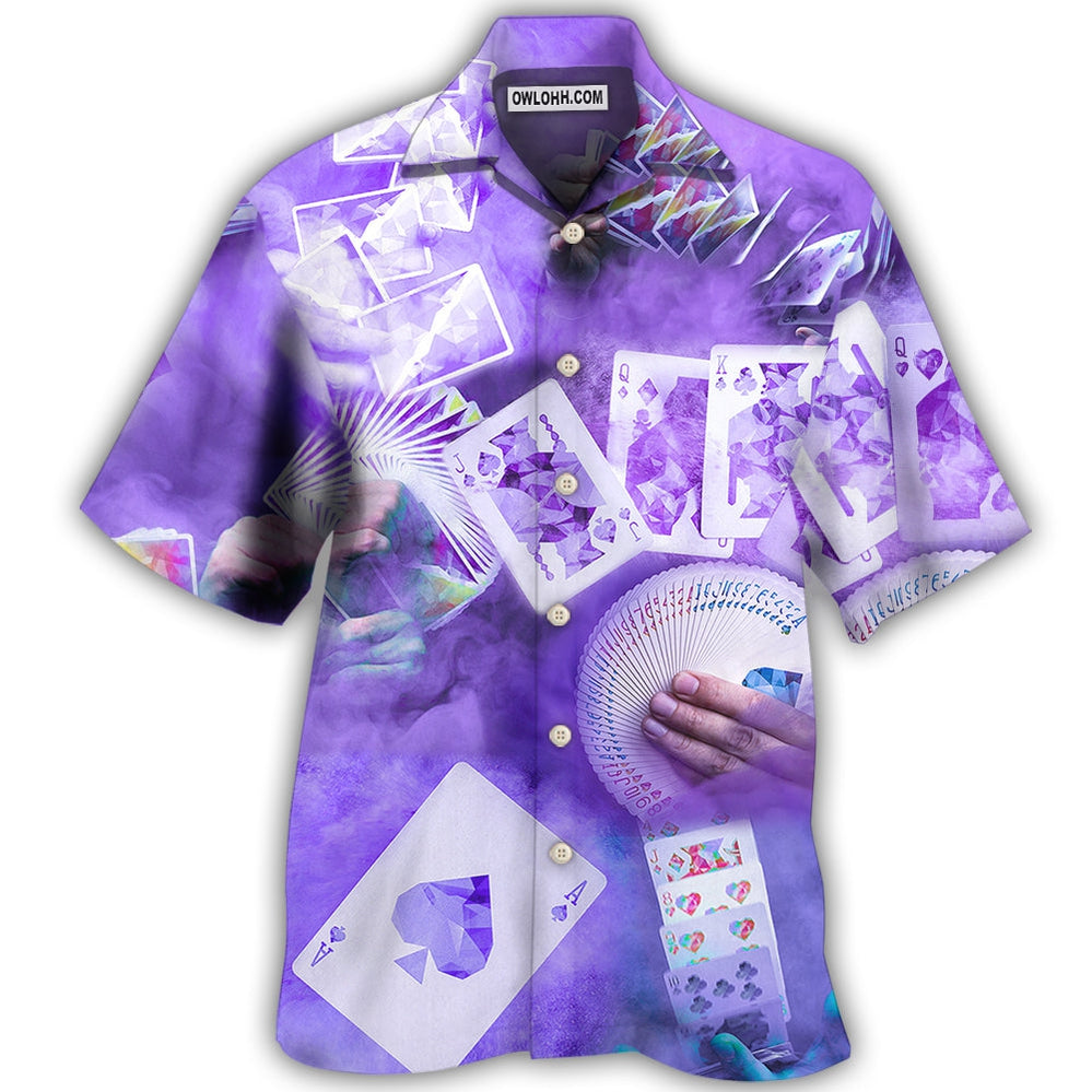 Gambling Purple Style - Hawaiian Shirt - Owl Ohh - Owl Ohh