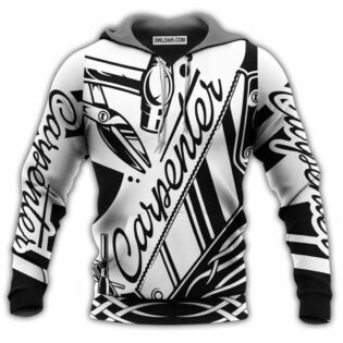 Carpenter Black And White Style So Hard Work - Hoodie - Owl Ohh - Owl Ohh
