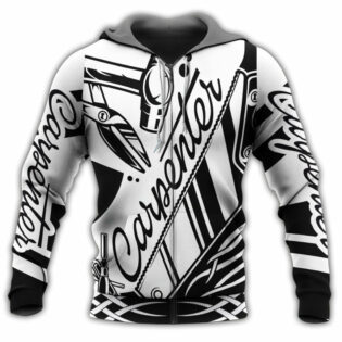 Carpenter Black And White Style So Hard Work - Hoodie - Owl Ohh - Owl Ohh