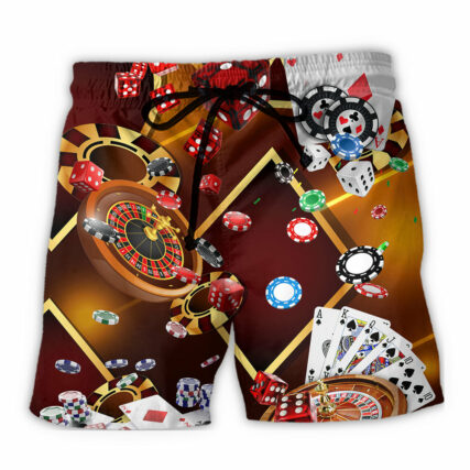 Gambling Casino So Cool So Funny - Beach Short - Owl Ohh - Owl Ohh