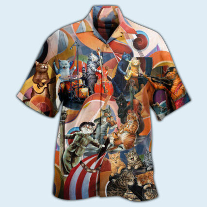 Cat Amazing Band - Hawaiian Shirt - Owl Ohh - Owl Ohh