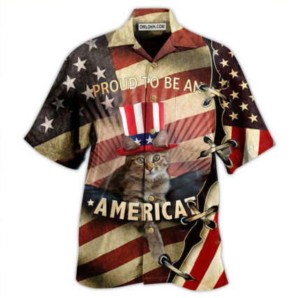 Cat America Proud To Be Beautiful - Hawaiian Shirt - Owl Ohh - Owl Ohh