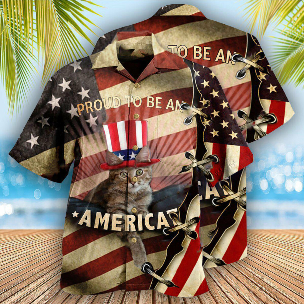 Cat America Proud To Be Beautiful - Hawaiian Shirt - Owl Ohh - Owl Ohh
