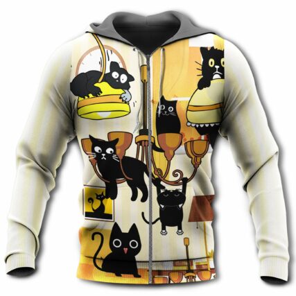Cat And Dinner Style - Hoodie - Owl Ohh - Owl Ohh