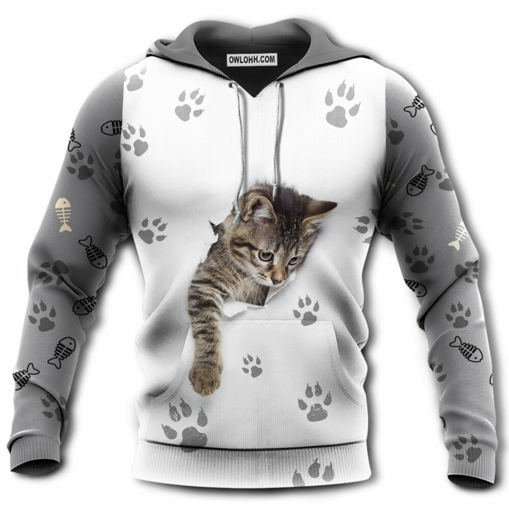 Cat Baby In My Soul - Hoodie - Owl Ohh - Owl Ohh