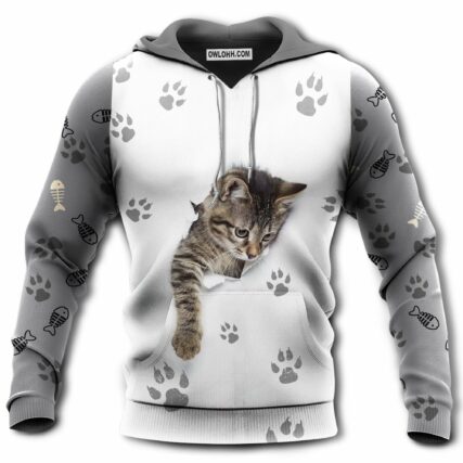 Cat Baby In My Soul - Hoodie - Owl Ohh - Owl Ohh