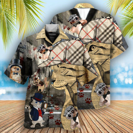 Cat Cool Master Detective - Hawaiian Shirt - Owl Ohh - Owl Ohh