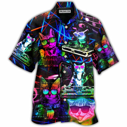 Cat DJ Cool Life - Hawaiian Shirt - Owl Ohh - Owl Ohh