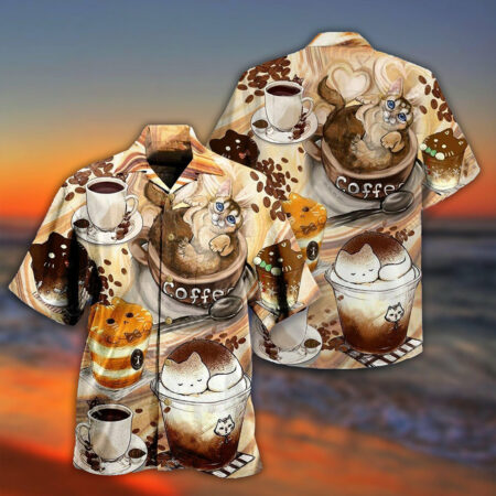 Cat Do You Wanna Drink Me Coffee - Hawaiian Shirt - Owl Ohh - Owl Ohh
