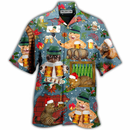 Beer Don't Let Your Cat Drink Beer - Hawaiian Shirt - Owl Ohh - Owl Ohh