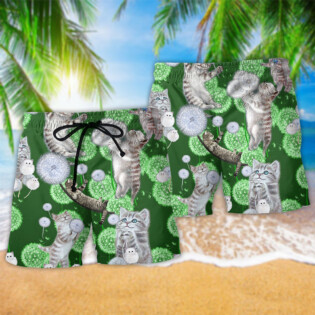 Cat Happiness Love Dream - Beach Short - Owl Ohh - Owl Ohh