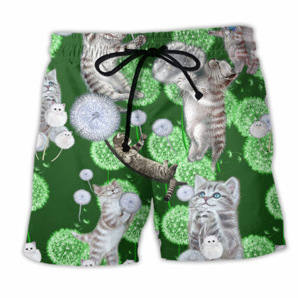 Cat Happiness Love Dream - Beach Short - Owl Ohh - Owl Ohh