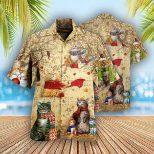 Cat In The Melody Of Life - Hawaiian Shirt - Owl Ohh - Owl Ohh