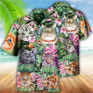 Cat Is My Life Funny - Hawaiian Shirt - Owl Ohh - Owl Ohh