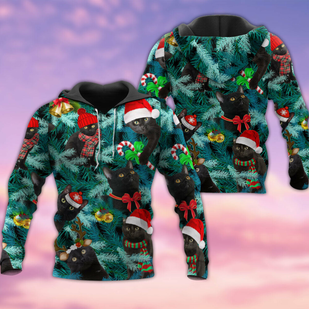 Cat It Is Jolly Black Cat Lover - Hoodie - Owl Ohh - Owl Ohh