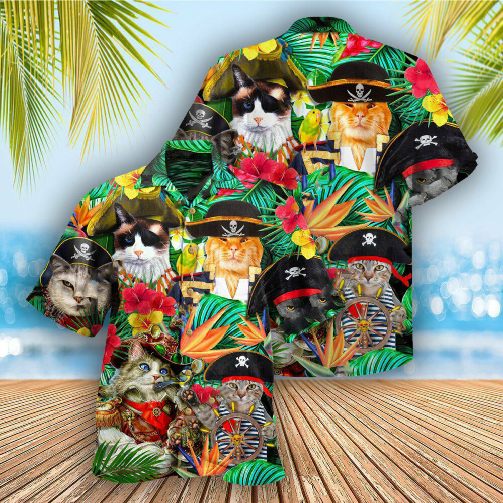 Cat It's Pirate Life For Me - Hawaiian Shirt - Owl Ohh - Owl Ohh