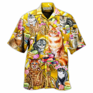 Cat Life Is Better With Cats And Maracon - Hawaiian Shirt - Owl Ohh - Owl Ohh
